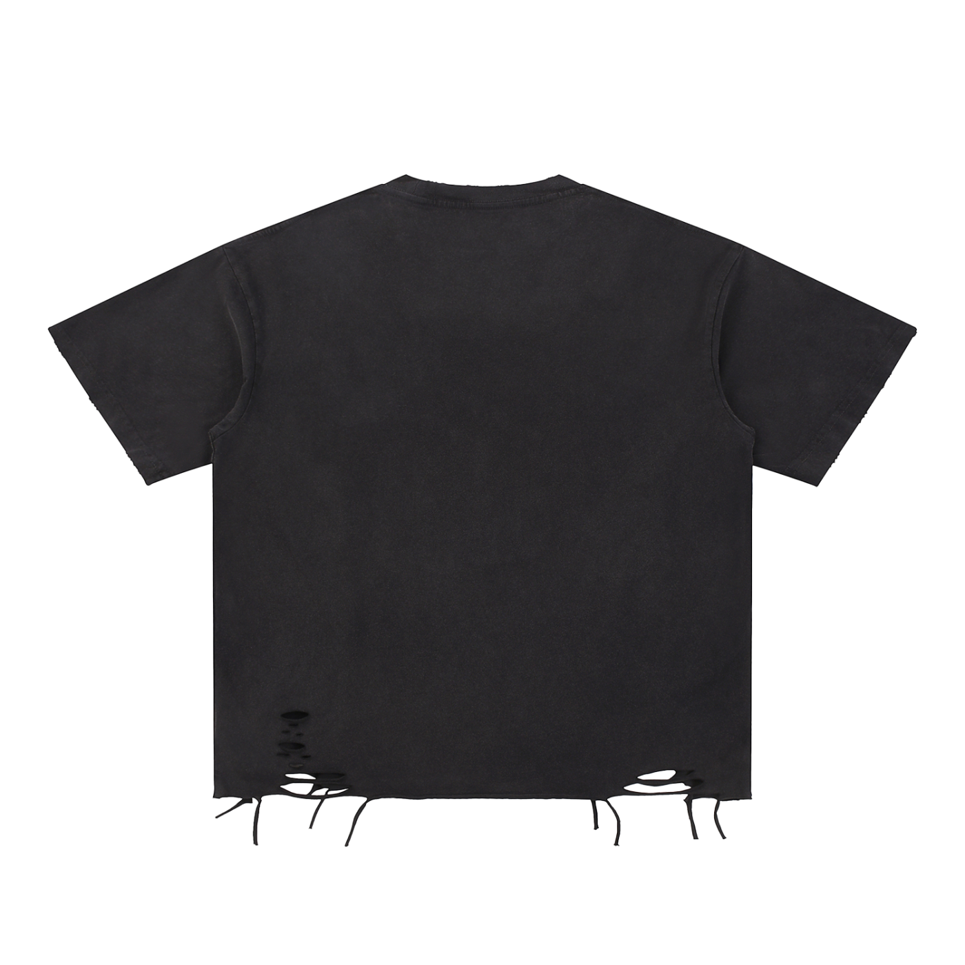 "Forgive Me Please" - Snow Washed Raw-Hem T-Shirt