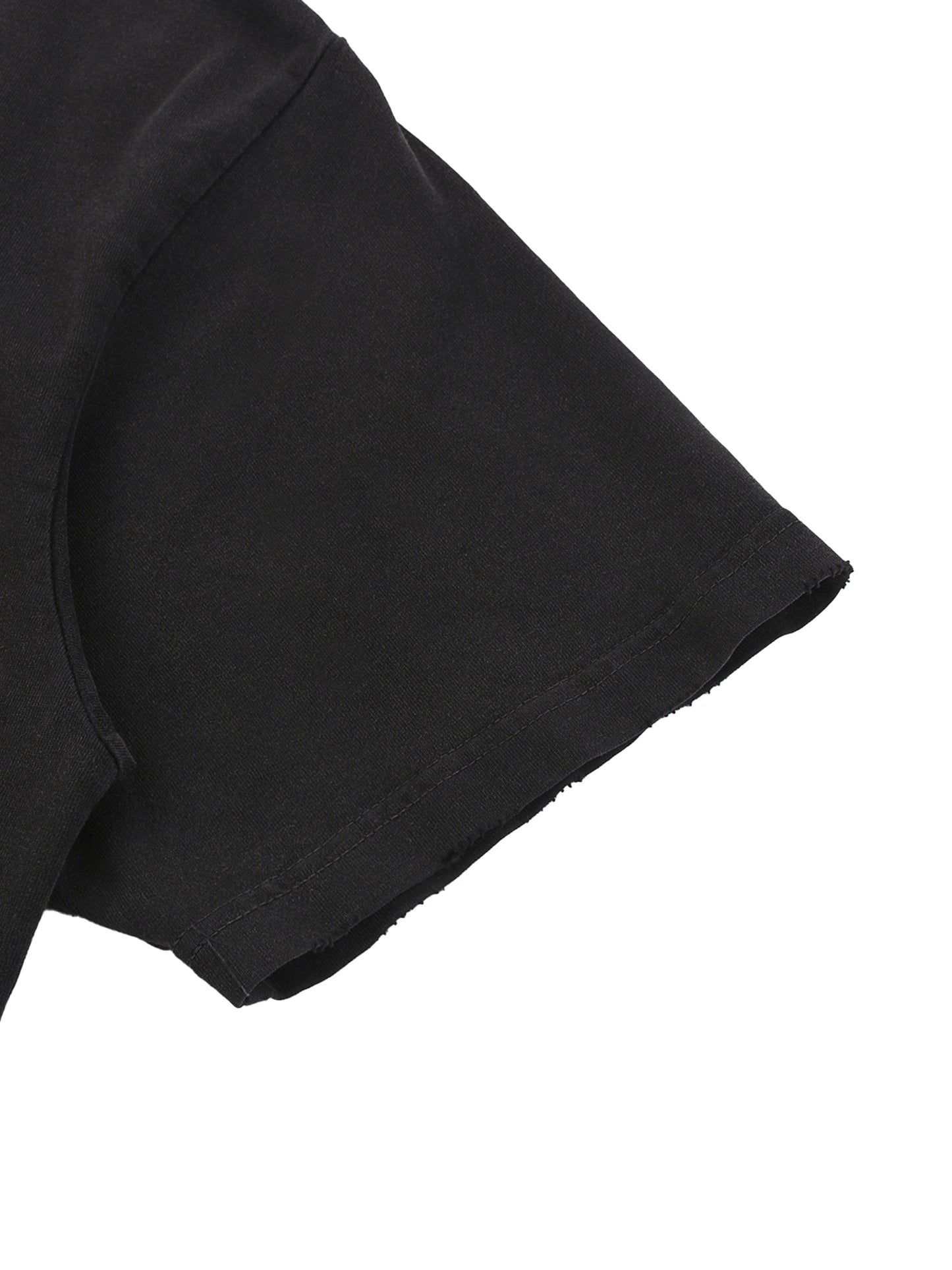 "Forgive Me Please" - Snow Washed Raw-Hem T-Shirt
