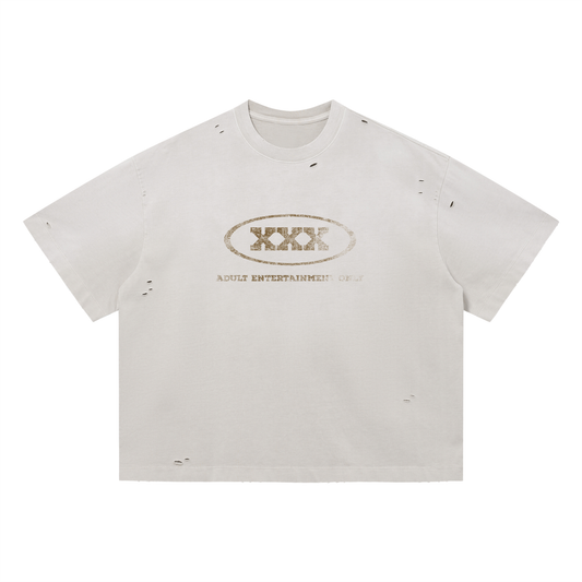XXX - Vintage Washed Distressed Boxy Oversized T-Shirt