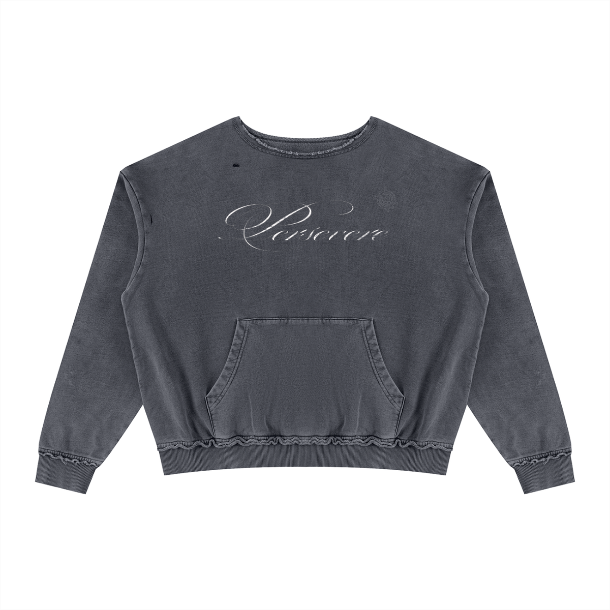 Persevere - Raw Edge Crewneck
