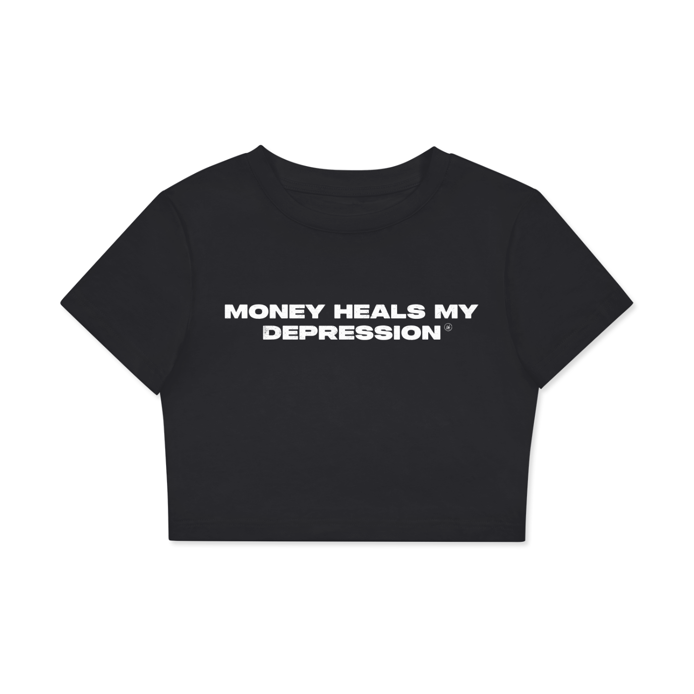 M.H.M.D Cropped T-Shirt - OG Black