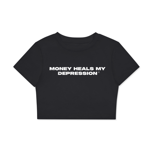 M.H.M.D Cropped T-Shirt - OG Black