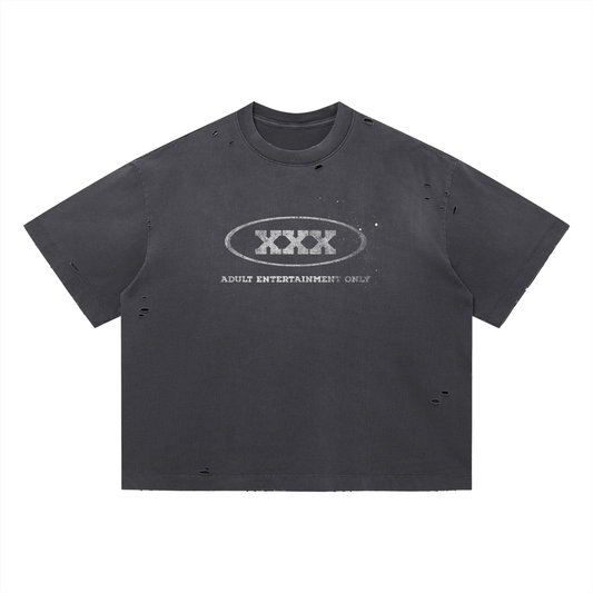 XXX - Vintage Washed Distressed Boxy Oversized T-Shirt