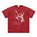 "Life" - Vintage Washed Raglan Cotton T-Shirt